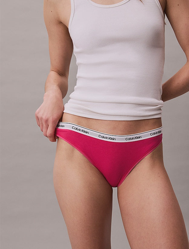Icon Logo Bikini Briefs in Vibrant Pink