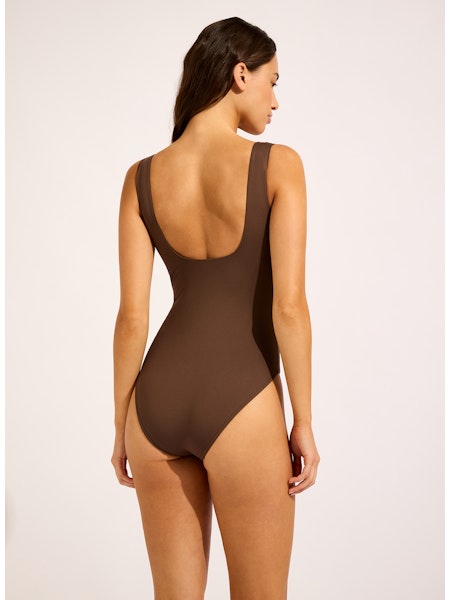 Seafolly Collective DD One Piece in Dark Chocolate