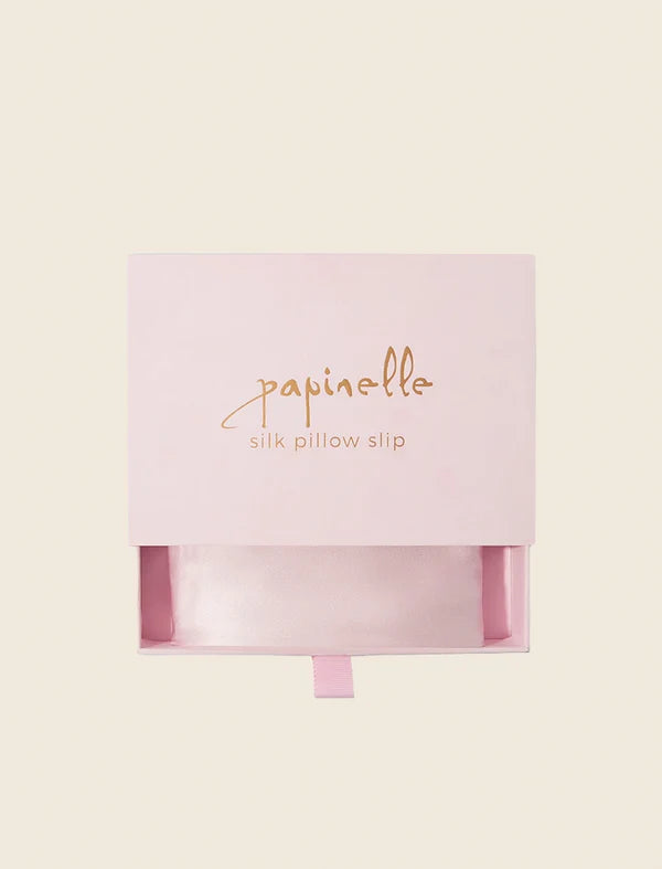 Audrey Boxed Washable Silk Pillow Slip in Pink