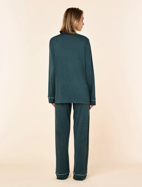 Kate Modal Soft Full Length PJ Set in Deep Emerald