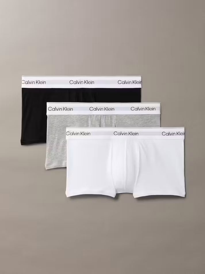 Icon Cotton Stretch 3 Pack Low Rise Trunks