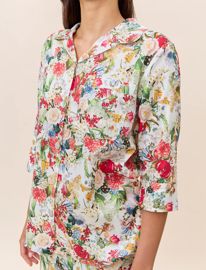 Holly Crop PJ in White