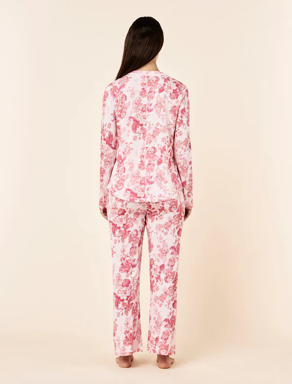 Madelyn Organic Cotton Knit Full Length PJ Set