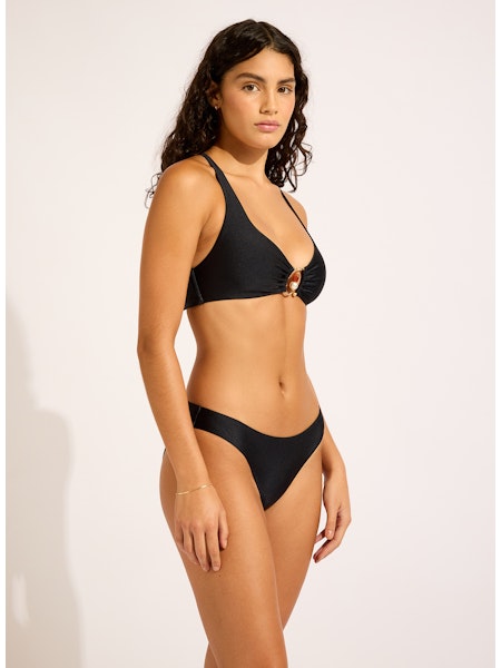 Palermo Hipster Low Rise Bikini Bottom in Black