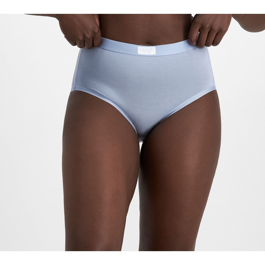Jockey Women's Comfort Classics Bamboo Full Brief 2 Pack Blue
