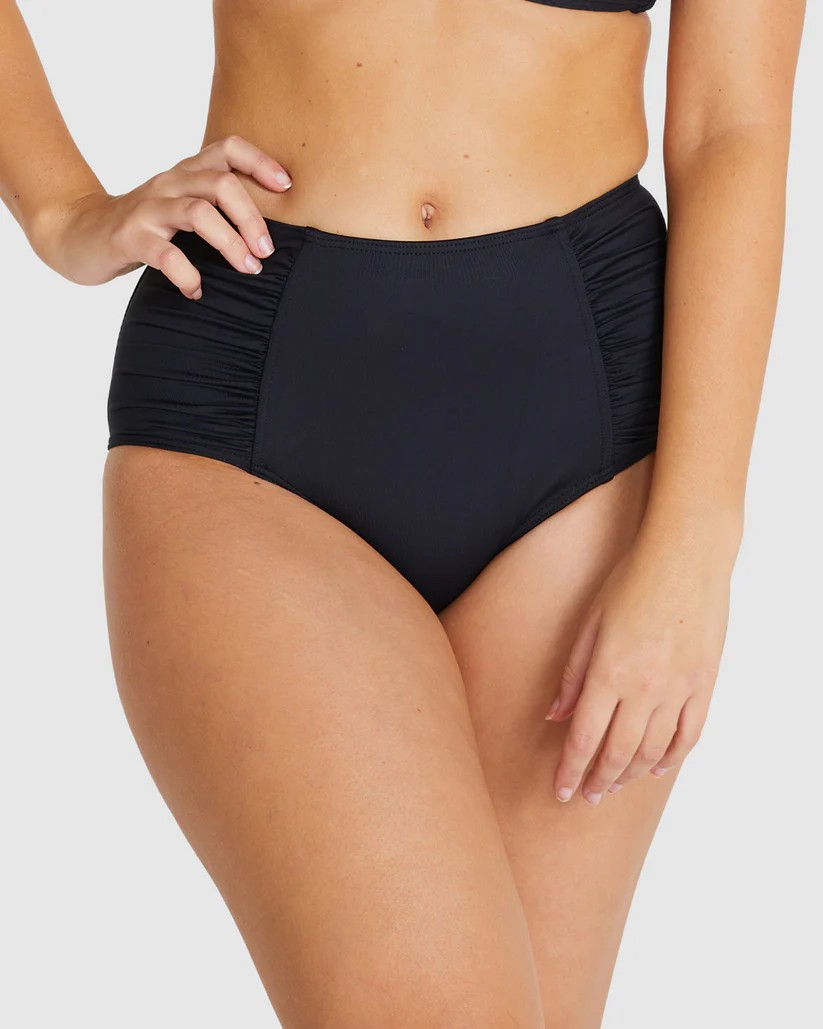 Eco Ruched Ultra High Waist Bikini Pant