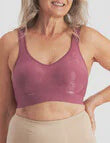 Playtex Flex It Contour Floral Bra in Wild Mauve