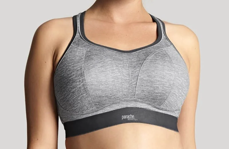 Panache Charcoal Wire-free Sports Bra - ONLINE ONLY