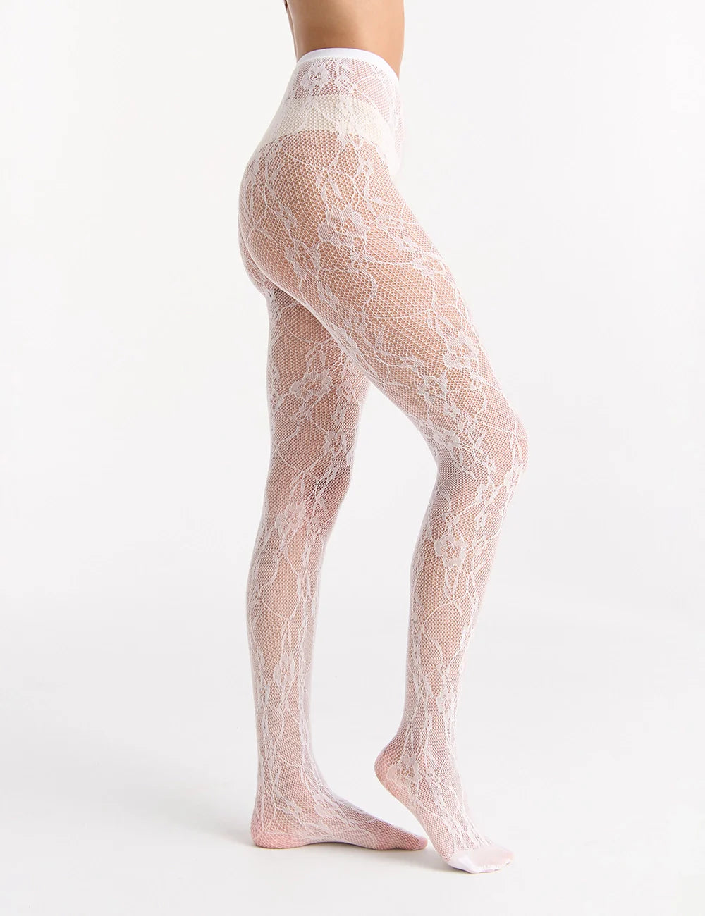 Botanical Net Tight - White