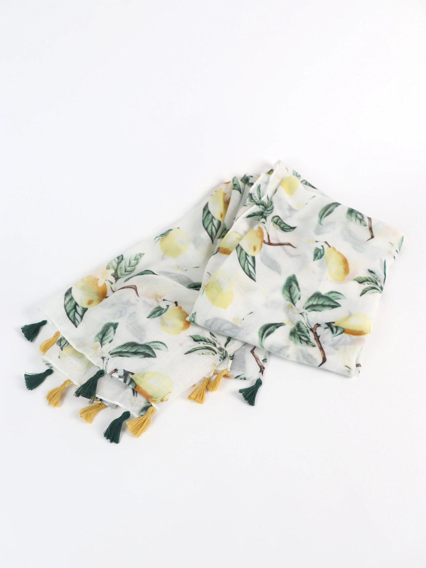 Limone Tassel Lightweight Scarf