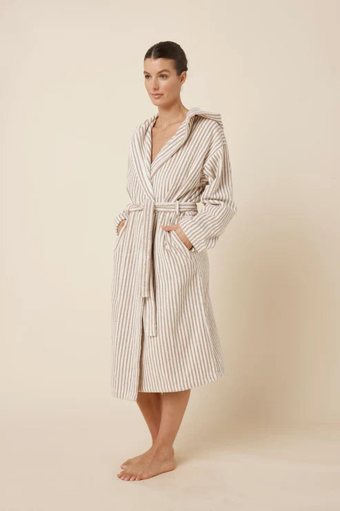 Adriana Terry Towel Robe in Natural