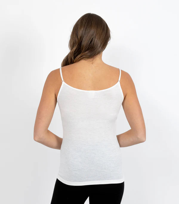 Pure Merino Wool 200 gsm Cami with Motif