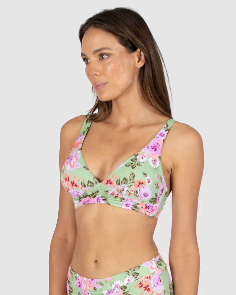 St Lucia C-D Cup Longline Bikini Bra Top