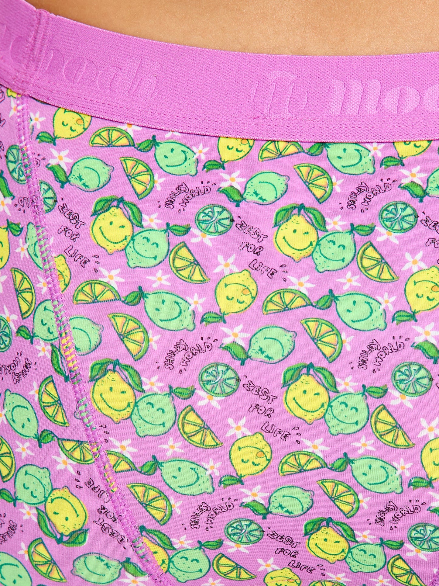 Modibodi Teen Hipster Boyshort Moisture Wicking Lucky Lemon Limes