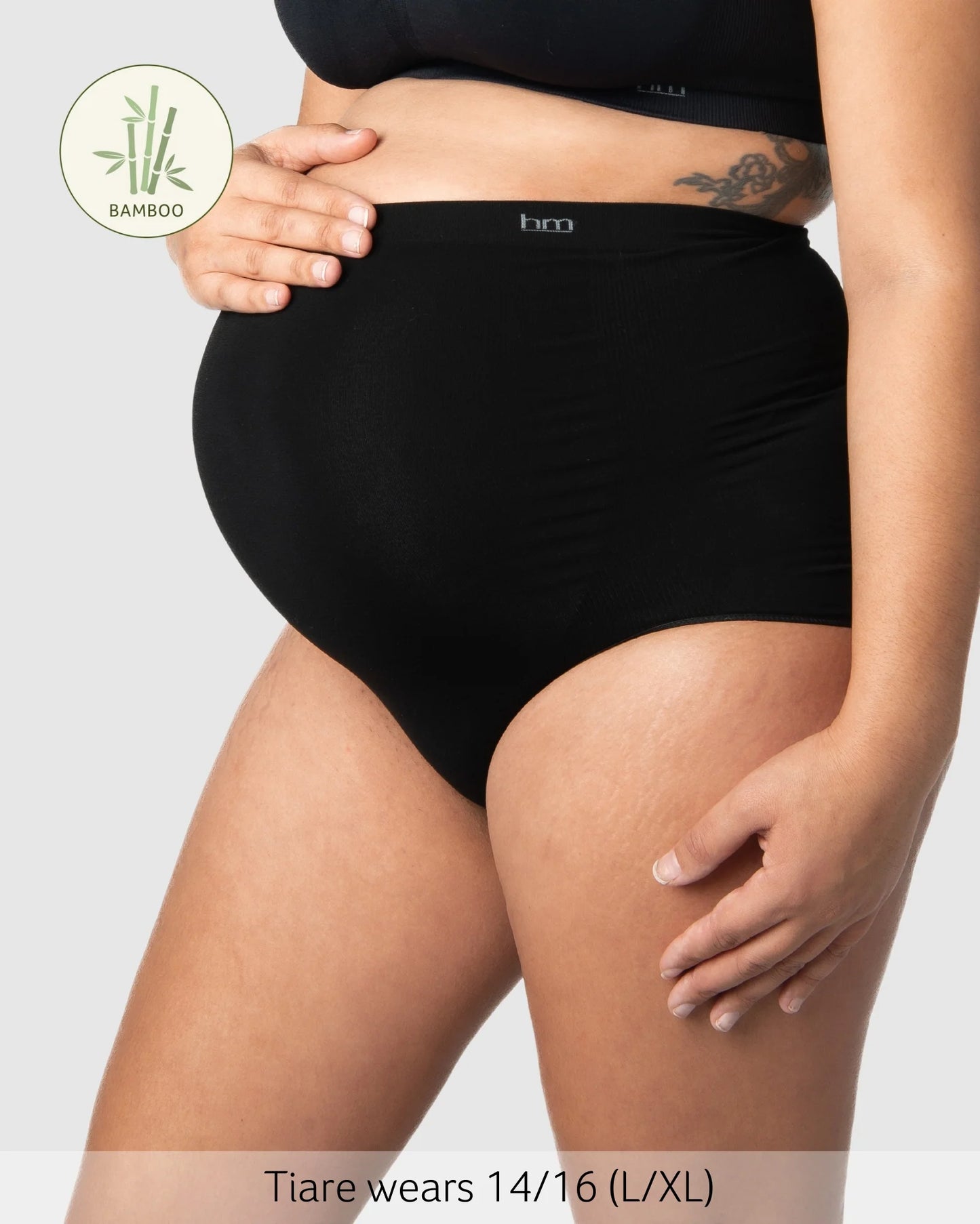 My Necessity Seamless Maternity Brief in Black
