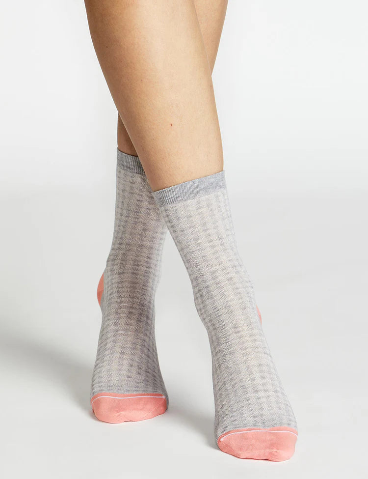 Grazia Check Crew Sock