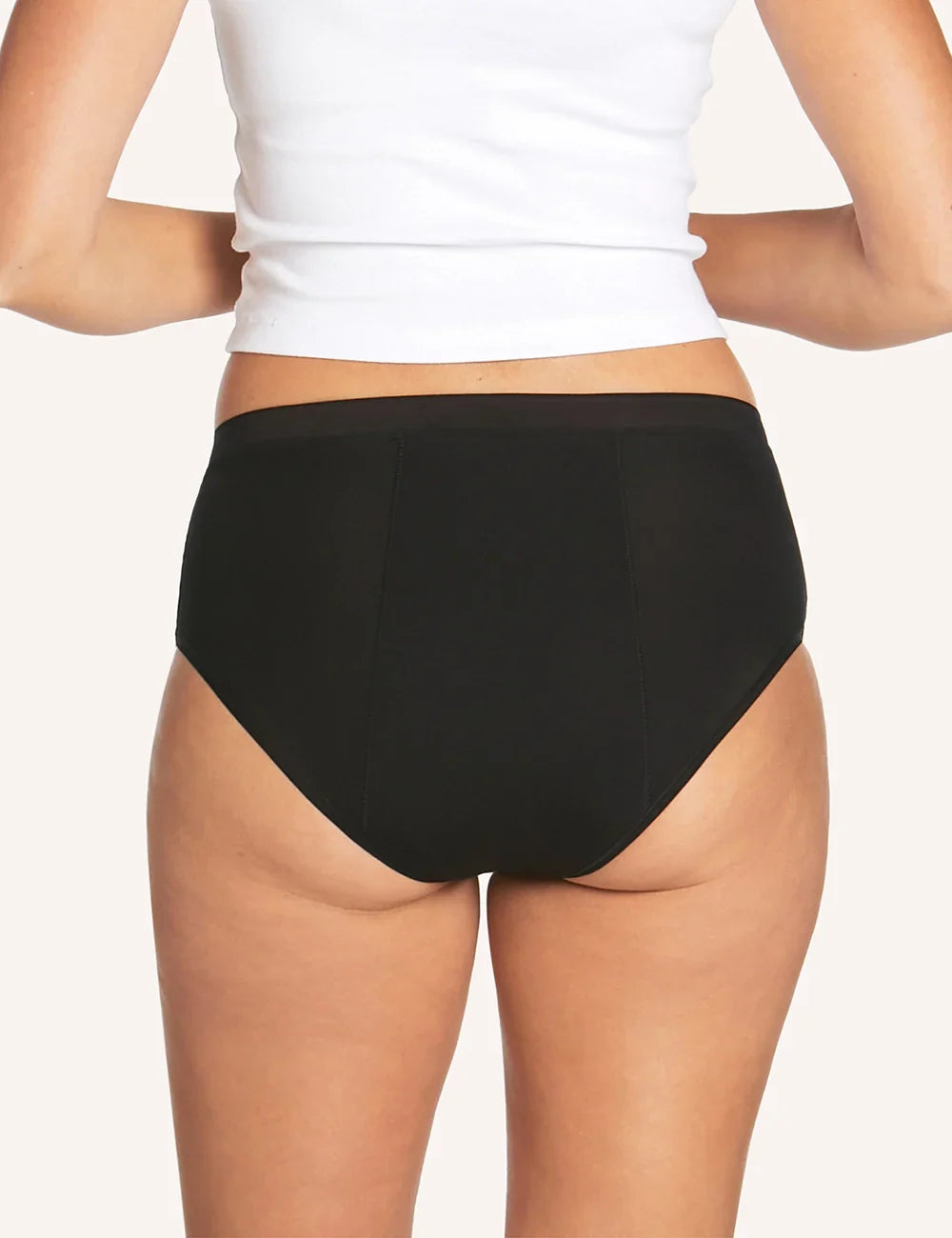 Period Bamboo High Waisted Brief - Black
