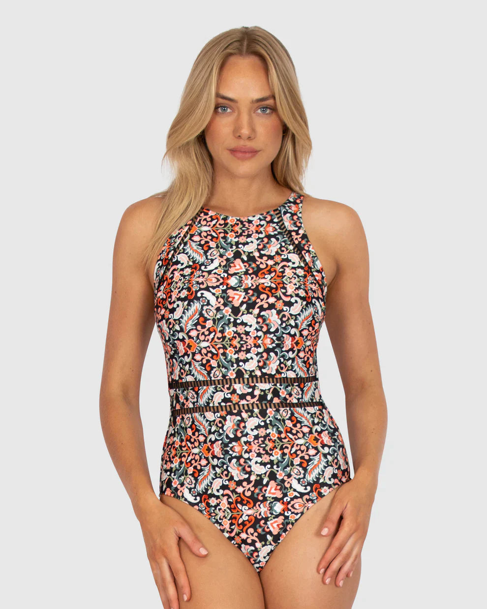 Boho at Heart High Neck One Piece Swimwear