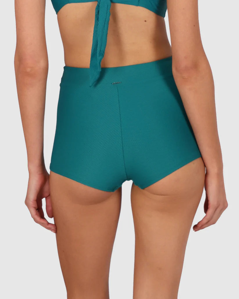 Rococco High Waist Boyleg Bikini Bottom in Jungle