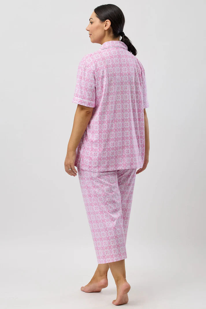 Baroque 3/4 PJ Set in Rose