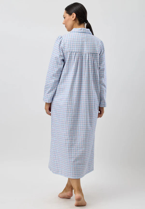 SCHRANK HOUNDSTOOTH COLLAR NIGHTIE PINK