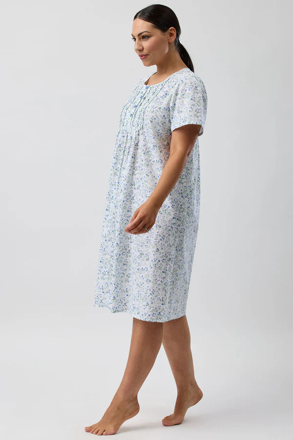 Pansies Nightie in Blue