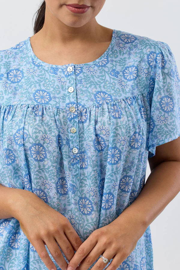 Boho Nightie in Sky