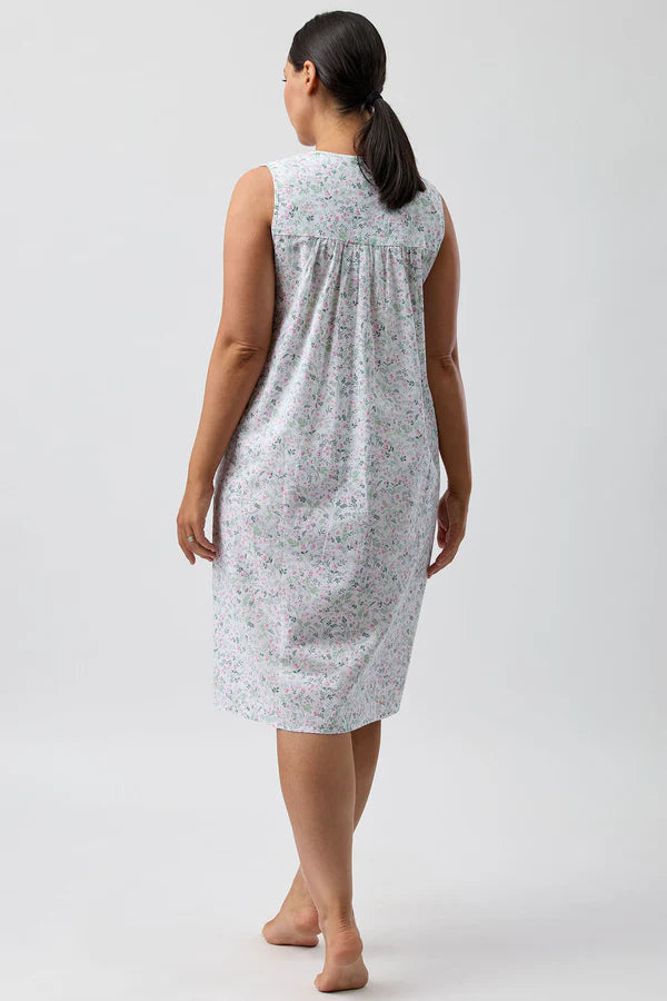 Pansies Sleevesless Nightie in Pink