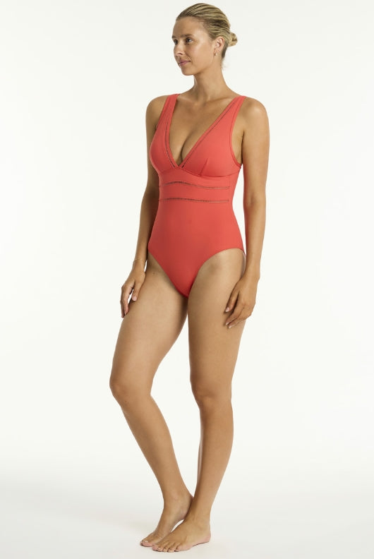 Essentials Edit Spliced One Piece