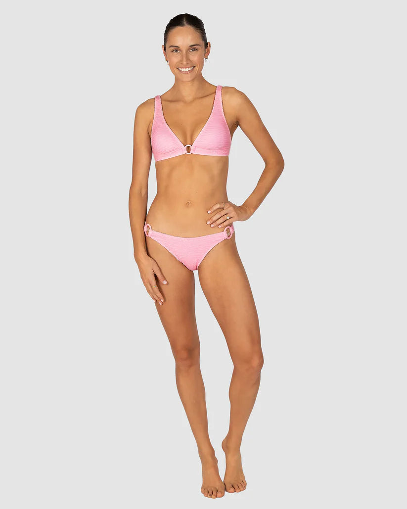 Ibiza Ring Front Bikini Bra Top in Pink Sorbet