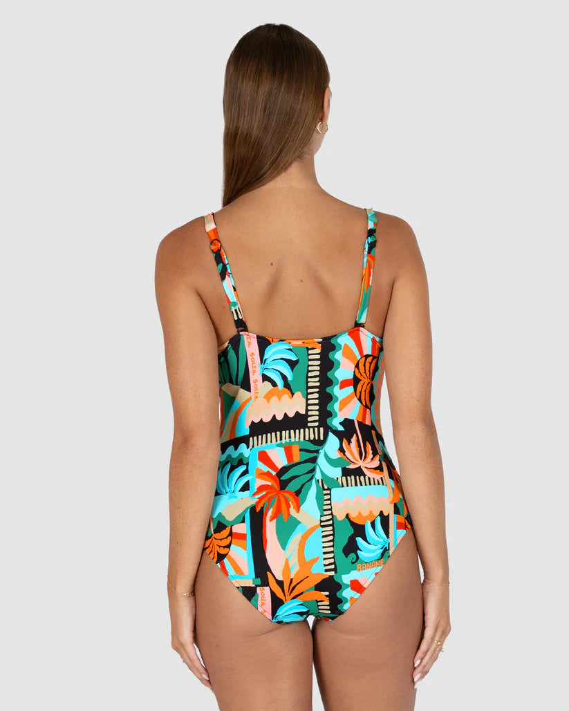 Grenada D-E Cup Ring Front One Piece Swimsuit in Black
