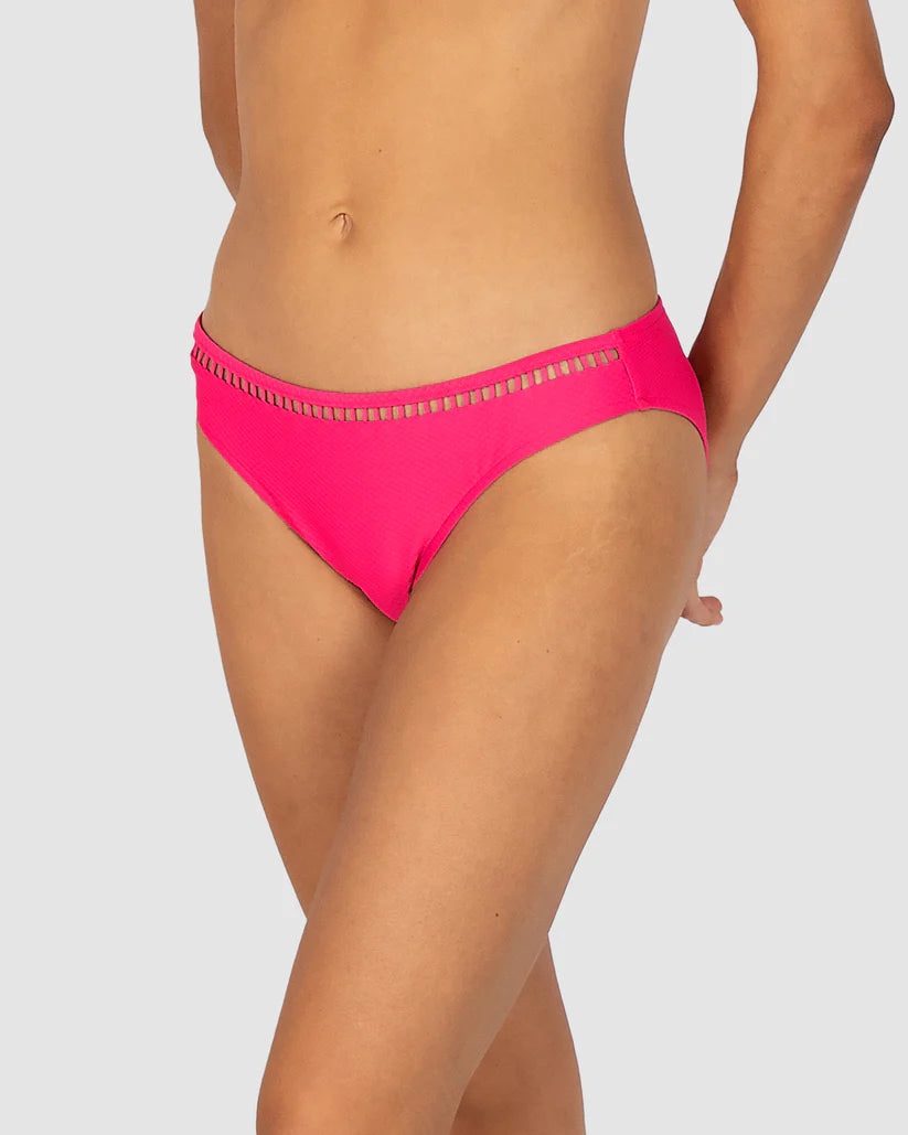 Rococco Ladder Lace Regular Bikini Bottom in Dragonfruit