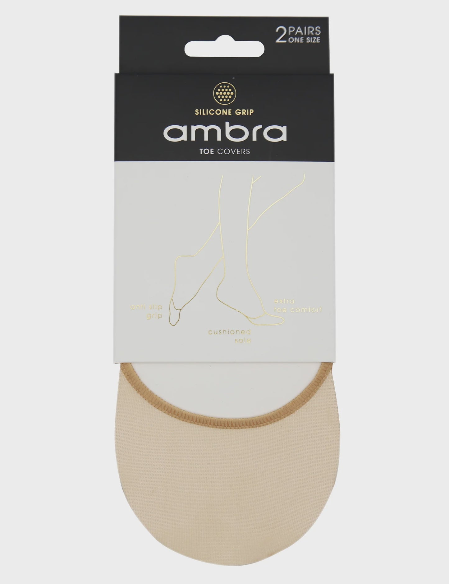 2PP Toe Cover Nude/Black