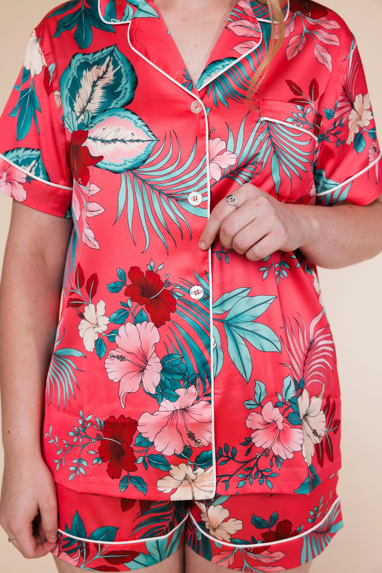 Hibiscus Dreams | Shortie PJs Set