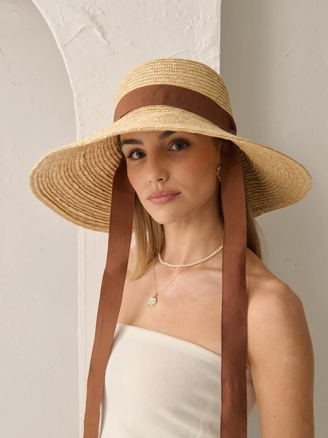 Cara Ribbon Straw Hat