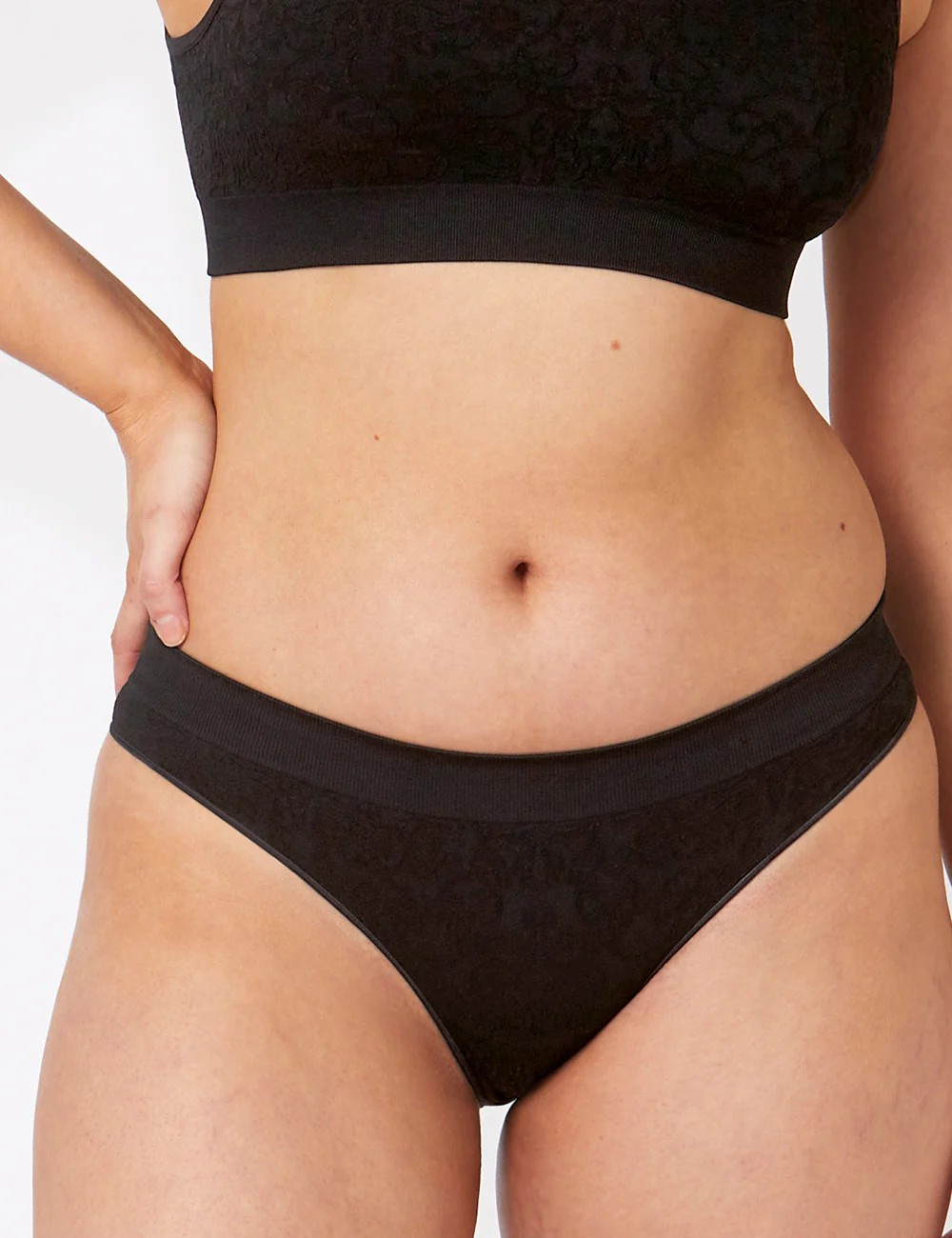 Bare Essentials Lace Cheeky Bikini