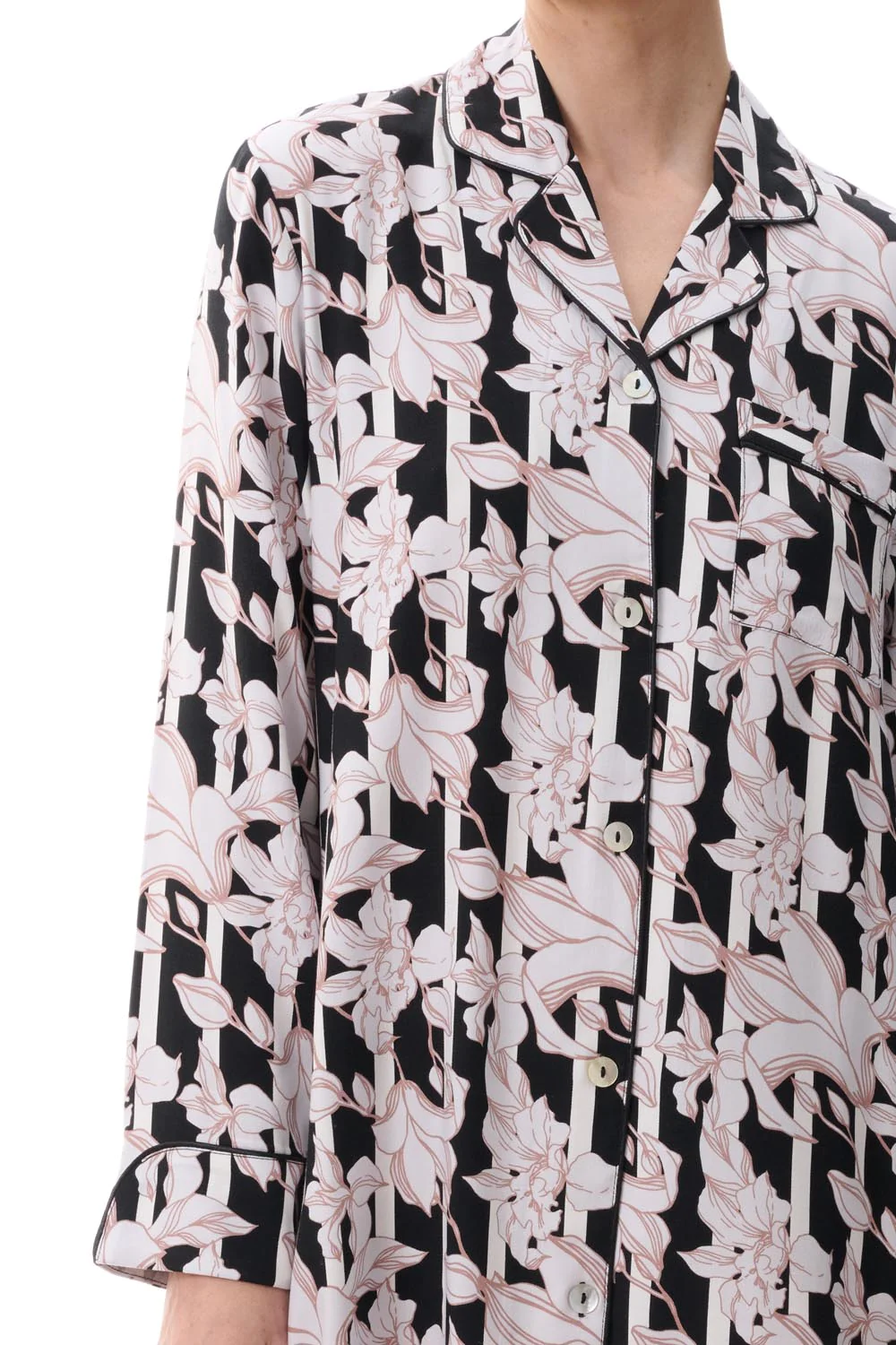 Givoni Short Sleepshirt in Maya Black - ONLINE ONLY