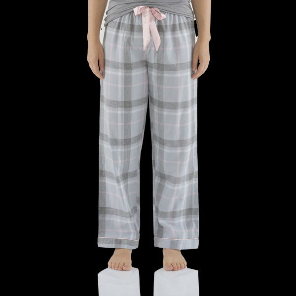 Moss Check Flannelette Cotton Pyjama Pant