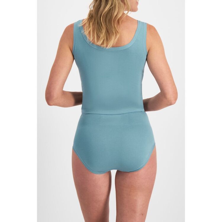 Jockey Women's Comfort Classics Bamboo Full Brief 2 Pack Blue