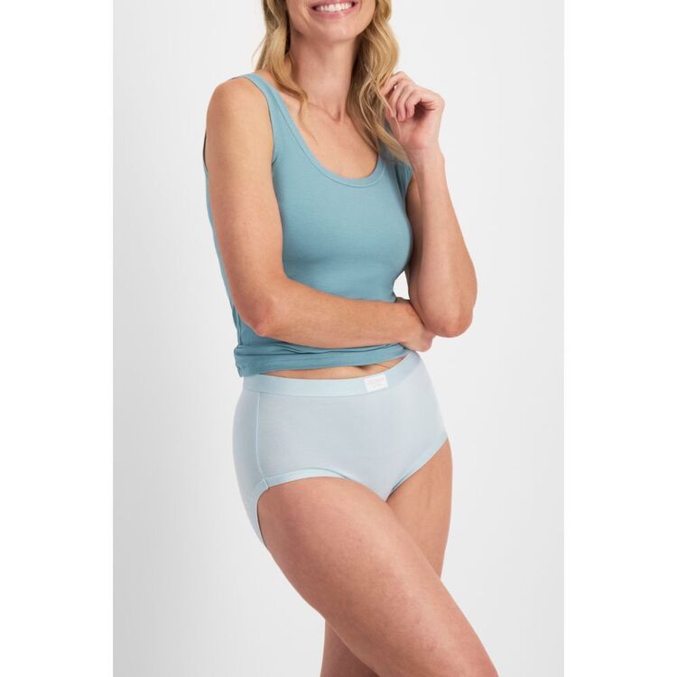 Jockey Women's Comfort Classics Bamboo Full Brief 2 Pack Blue