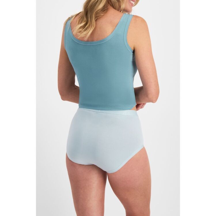 Jockey Women's Comfort Classics Bamboo Full Brief 2 Pack Blue