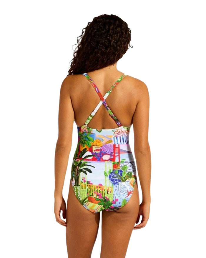 La Boca Deep V Neck One Piece