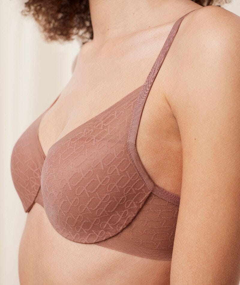 SIGNATURE SHEER WIRED PADDED BRA