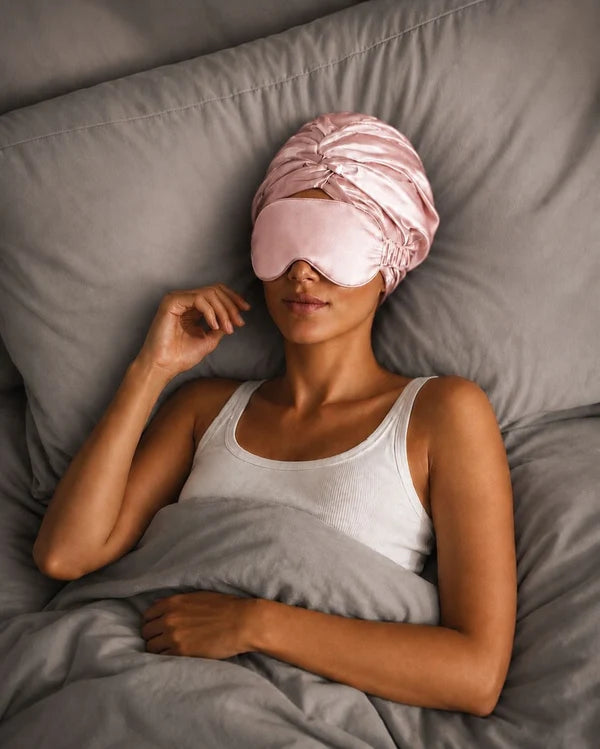 Silk Turban Shell Pink | Double- Layered Silk