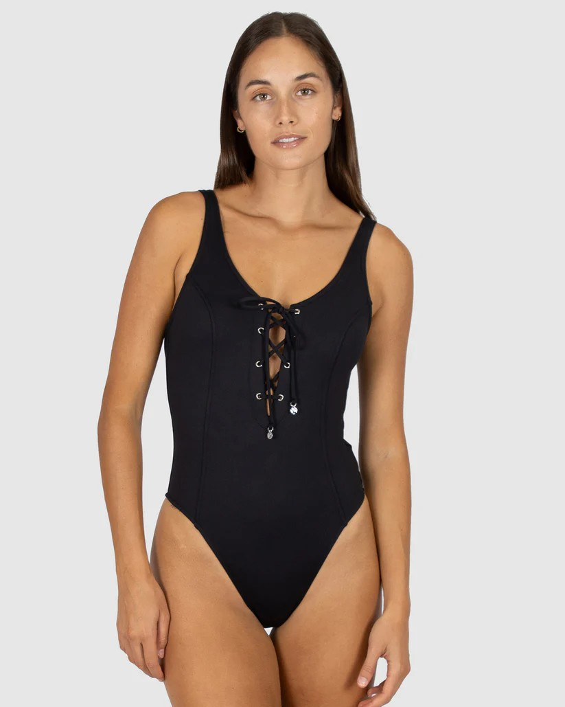 Chloro 80s high leg one piece