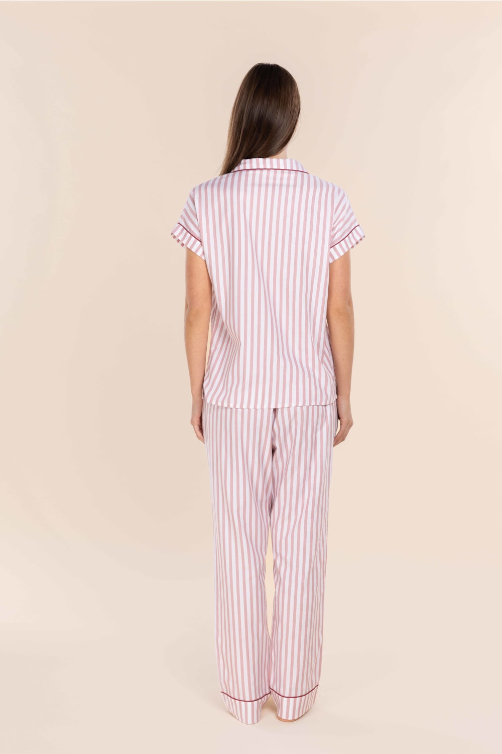 Winona Cotton Sateen Short PJ in Pink