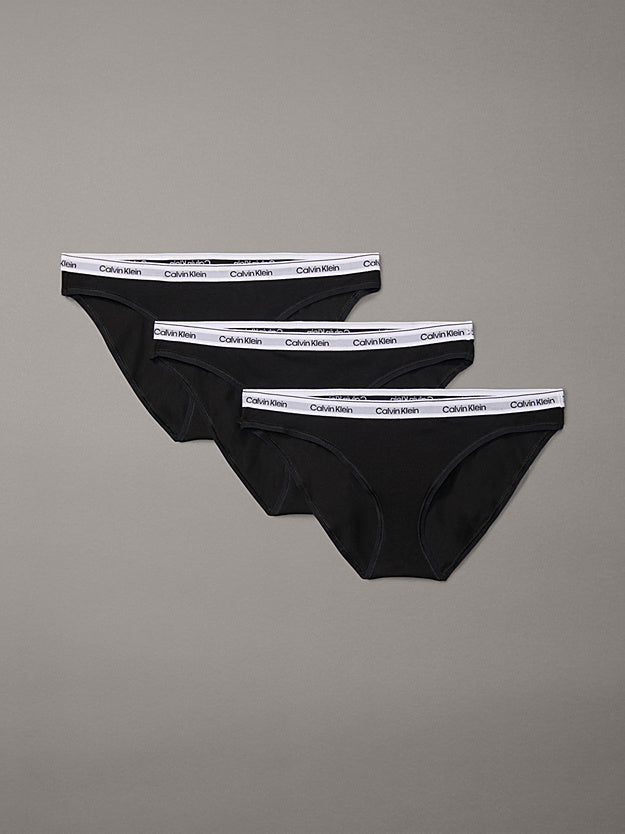 Modern Logo 3 pk bikini cotton briefs - in more colours