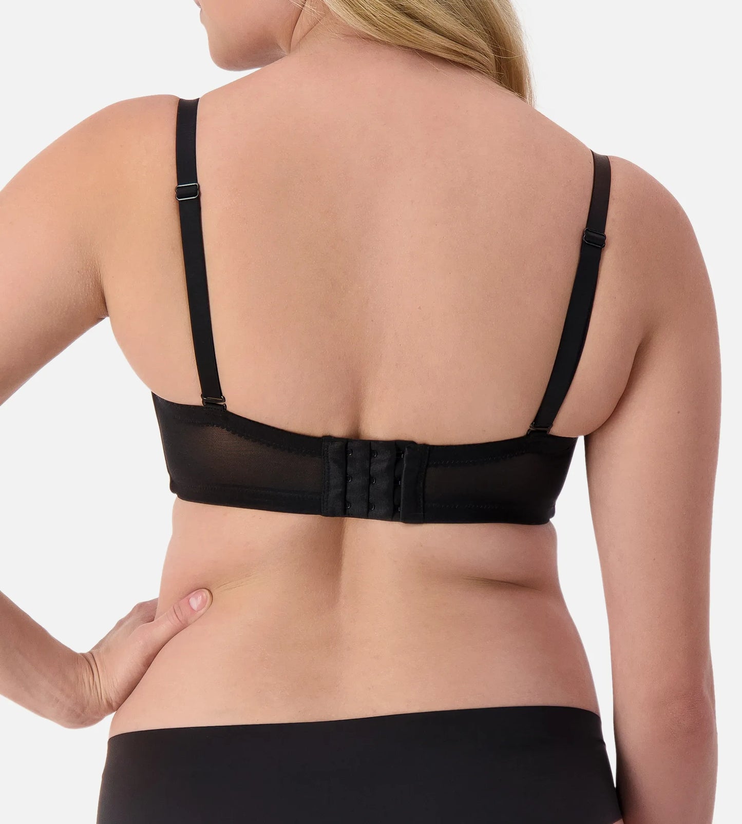 Beautiful Silhouette Strapless Bra in Black