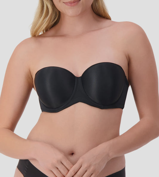 Beautiful Silhouette Strapless Bra in Black