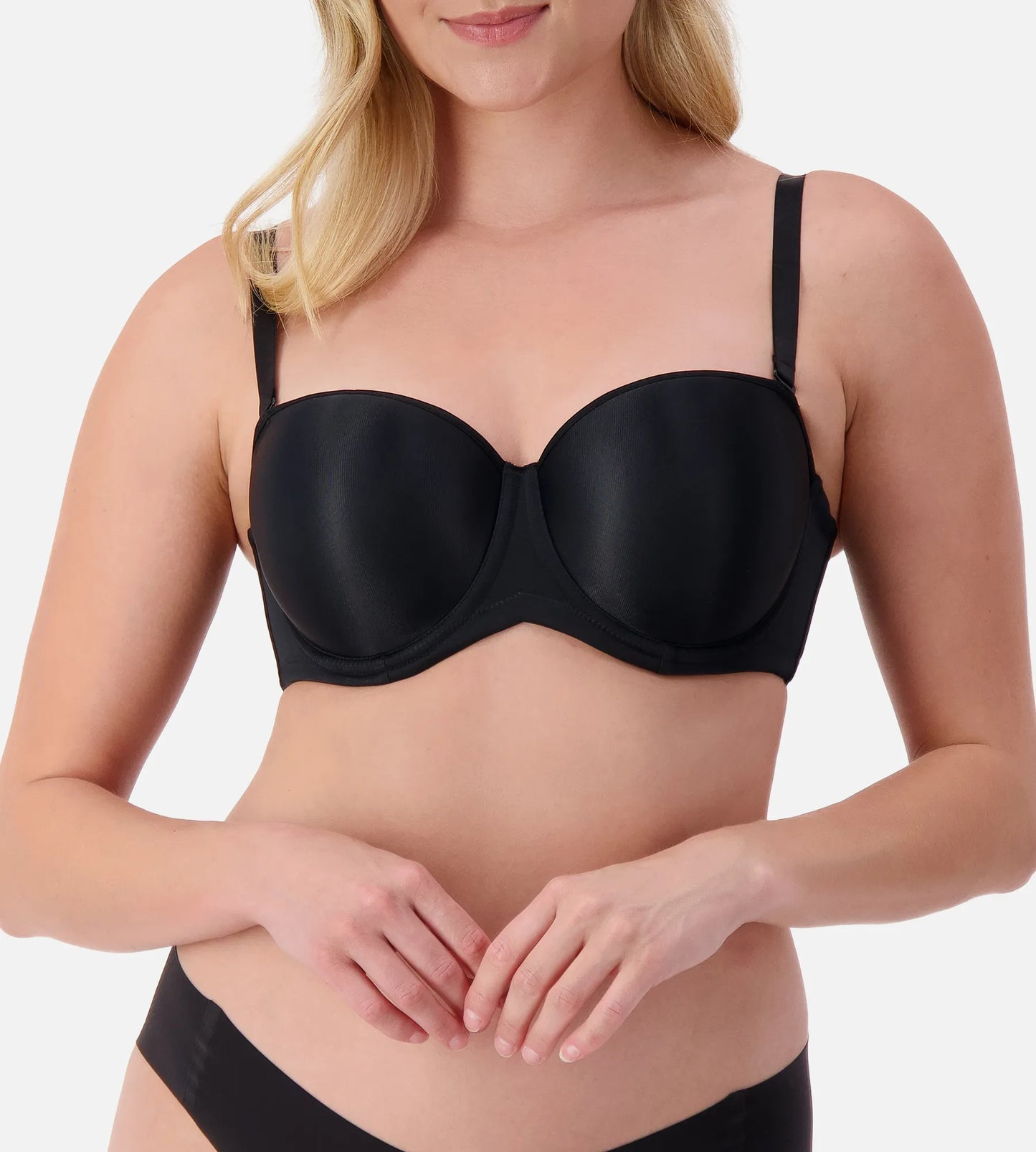 Beautiful Silhouette Strapless Bra in Black